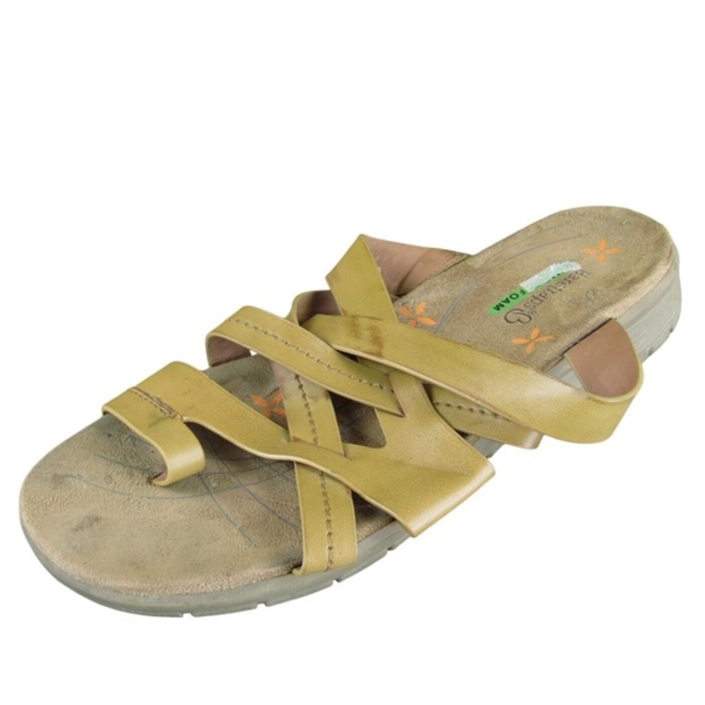 Baretraps Women's Cassy Flip Flop Brown Synthetic Sz 9 Medium Gently Used 2025